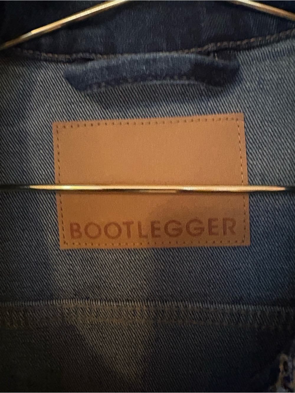 Bootlegger Blue Denim Jacket Dark Wash Sz S, New with tags - Picture 2 of 11